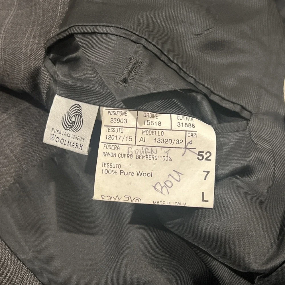 CANALI Fodera Gray Plaid Check Wool Blazer Sport Coat Jacket - EU 52 / US 42 L